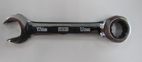 ESCO(エスコ) 12 mm ギアレンチ(スタビー) EA614LS-12