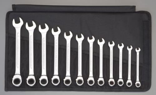 STAHLWILLE(スタビレー) 8-19mm/12本組 コンビネーションレンチ(ラチェット式) 17/12