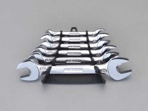 旭金属工業(ASAHI) 6本組/ 8-24mm 両口スパナ SLAS62