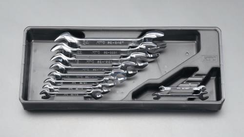 KTC(京都機械工具) 10本組/5.5-27mm 両口スパナ TS210