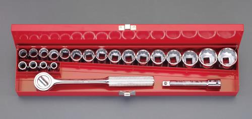 ESCO(エスコ) 1/2”DR ソケットレンチセット EA617AD-10