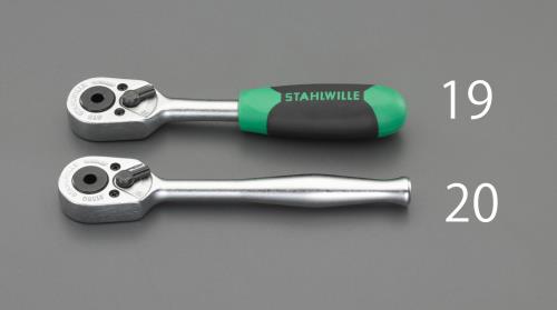 STAHLWILLE(スタビレー) 1/4”Hex/117mm 凹ラチェットハンドル 415B
