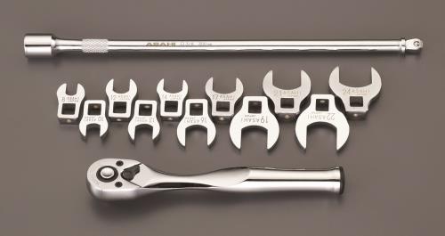 旭金属工業(ASAHI) 3/8”DR/13個組 クロウフットレンチ VCS3131