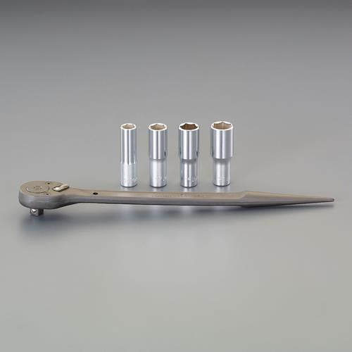 コーケン(Ko-ken) 1/2”DR シノ付ラチェットハンドルセット(ソケット4個/ケース付) 1205