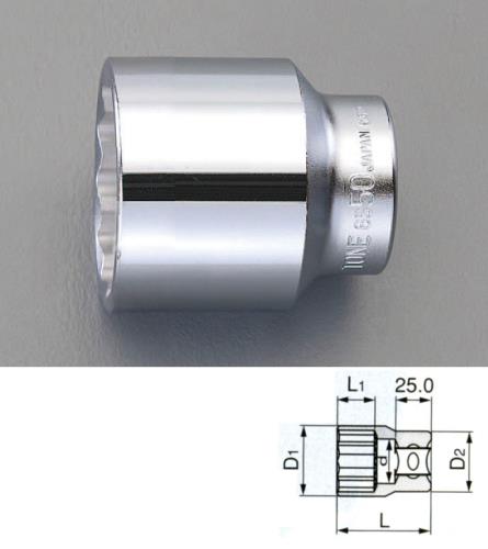 TONE(トネ) 3/4'sqx42mm ソケット 6D-42