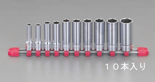 KTC(京都機械工具) 3/8'DR/7-22mm ディープソケットセット TB3L10