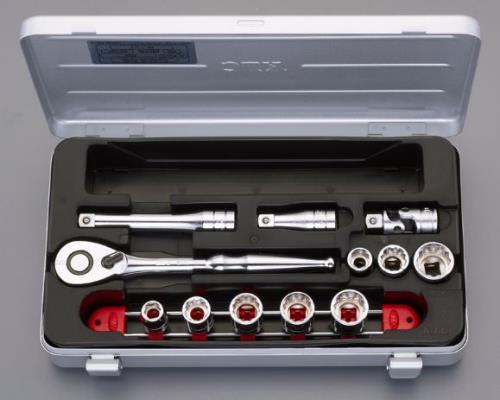 KTC(京都機械工具) 3/8'DR ソケットレンチセット(インチ) TB308BX