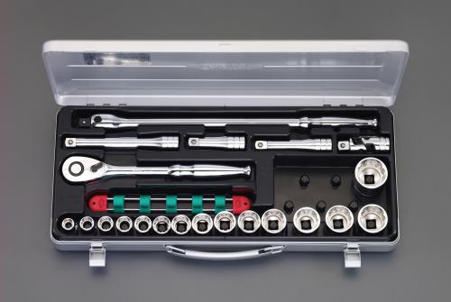 KTC(京都機械工具) 1/2'DR ソケットレンチセット TB415BX