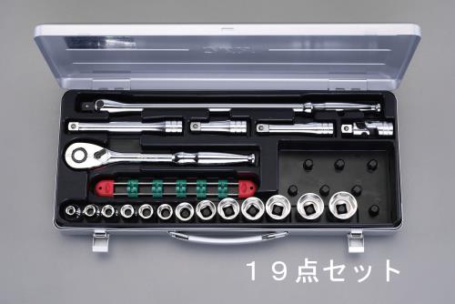 KTC(京都機械工具) 1/2'DR ソケットレンチセット TB413
