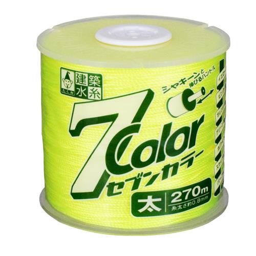 たくみ φ0.8mmx270m 蛍光水糸(イエロー/ハンドル付) 4801