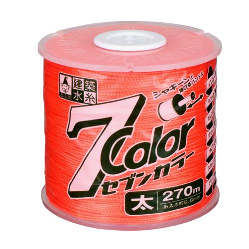 たくみ φ0.8mmx270m 蛍光水糸(オレンジ/ハンドル付) 4807