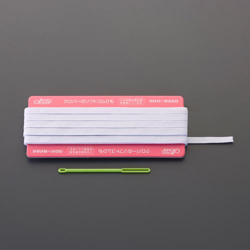 クロバー(Clover) 11mmx 4m ソフトゴムひも(白) 26-057