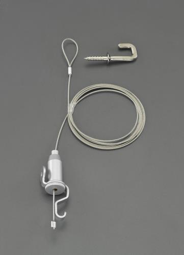 ESCO(エスコ) 1.2m 吊り金具(ステンレスワイヤー付) EA628SH-20