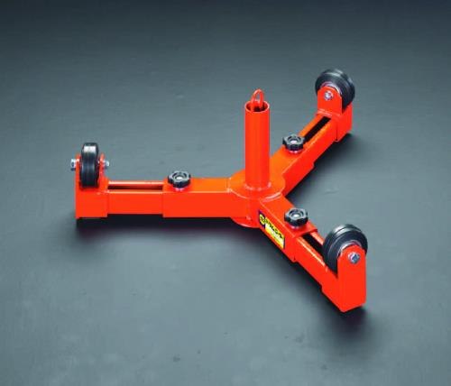 マーベル(MARVEL) 950mm ケーブルドラム用ローラー(脚部スライド式) E-6707