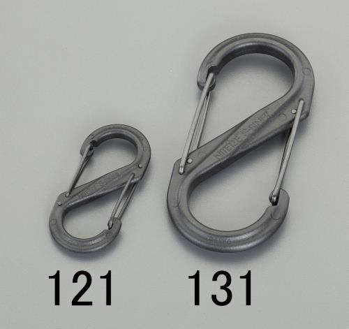 NITEIZE(ナイトアイズ) 89x41mm Sカンスナップフック(黒) NI01098