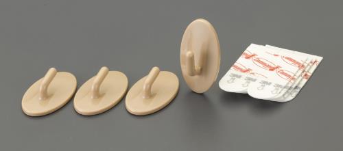 3M(スリーエム) 39x22mm 小物用フック(粘着付/ブラウン/4個) CM31-KB