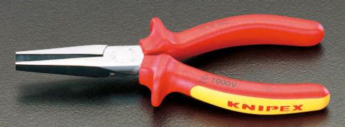 KNIPEX(クニペックス) 160mm 絶縁ロングノーズプライヤー(グリップ付/メッキ) 3016160
