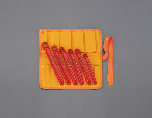 KNIPEX(クニペックス) 6本組 片口めがねレンチ(絶縁) EA640LB