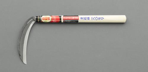 ESCO(エスコ) 180mm/ 385mm 木柄薄鎌(片刃) EA650BA-11