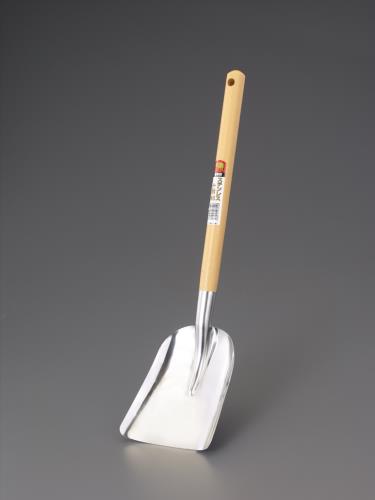 浅香工業 160x190mm/570mm溝掃除スコップ(十能/ステンレス製) 73992