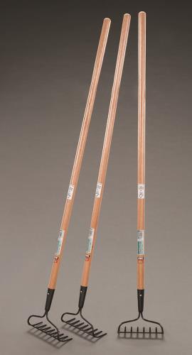 浅香工業 195x1323mm ガーデンレーキ(木柄/3本組) 154761