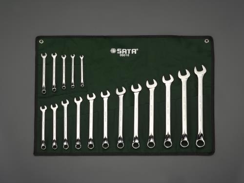 SATA Tools(サタツールズ) 17本組 片目片口スパナセット 08018