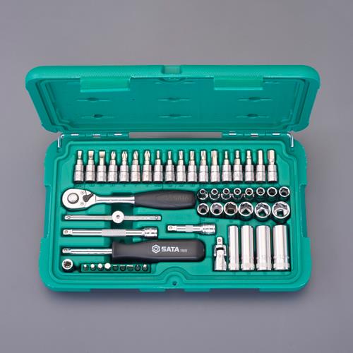 SATA Tools(サタツールズ) 1/4”DR ソケットレンチセット(ミリサイズ) 09002