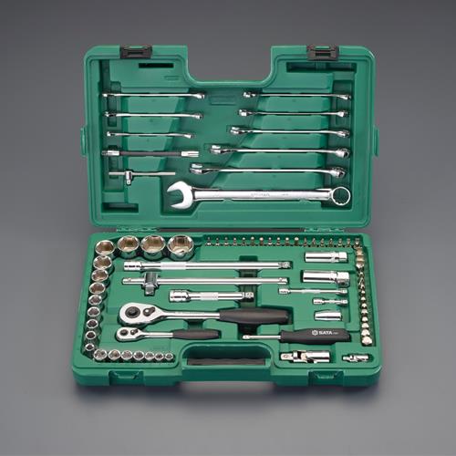 SATA Tools(サタツールズ) 1/4'・1/2'DR ソケットレンチ・スパナセット 09519