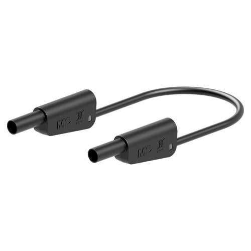 ESCO(エスコ) φ4mm/ 500mm テストリード(スタック接続/黒) EA707NC-531