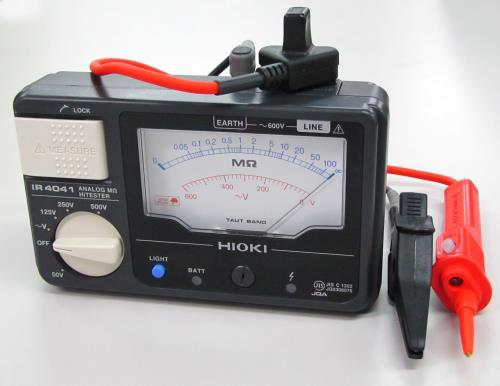 日置電機(HIOKI) アナログ絶縁抵抗計(4レンジ) IR4041-11