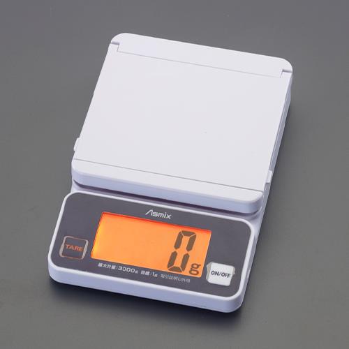 アスカ(Asmix) 3.0kg(1g) デジタルスケール DS3300U