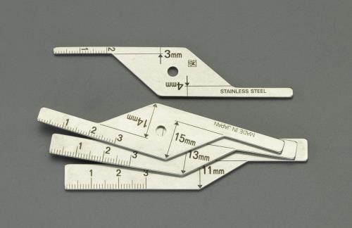 新潟精機 溶接ルート間隔限界ゲージ(ステンレス製) WRL310
