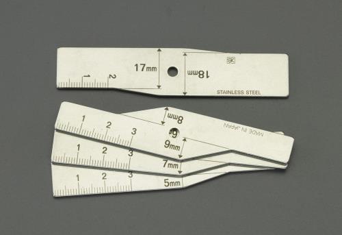 新潟精機 溶接ルート間隔限界ゲージ(ステンレス製) WRL1118