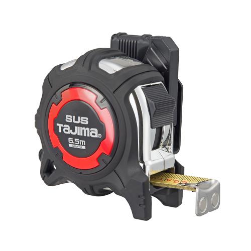 TJMデザイン(TaJIma) 25mmx6.5m メジャー(ステンレス製/ホルダー付) GASFGSLM25-65