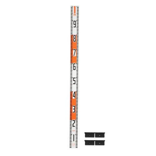 マイゾックス(myzox) 1m 測量ロッド(継ぎ足し用/白始まり) P-100
