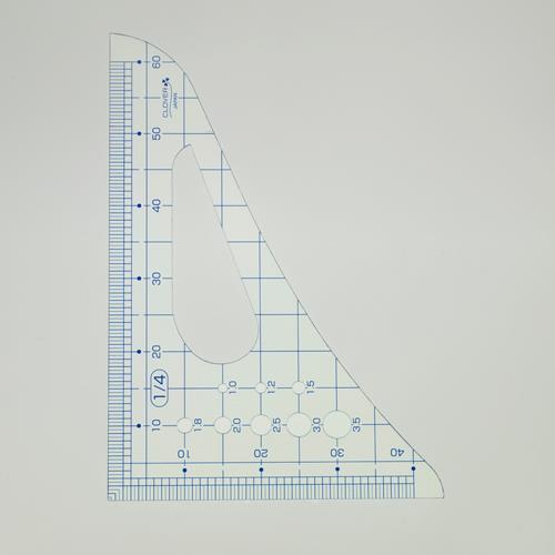 クロバー(Clover) 1/4 縮尺定規 25-015