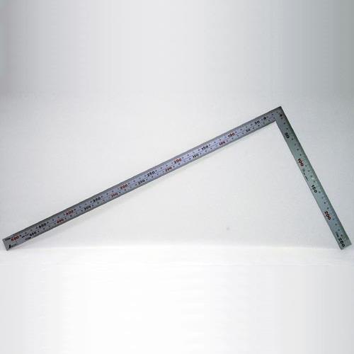 シンワ測定 250x500mm 厚手幅広シルバー曲尺(マグネット付) 10445