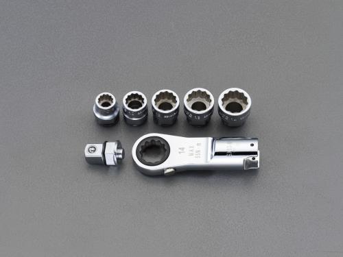 KTC(京都機械工具) 55N・m/3/8'DR/8-14mmソケット トルクレンチヘッドセット TGX13MR147