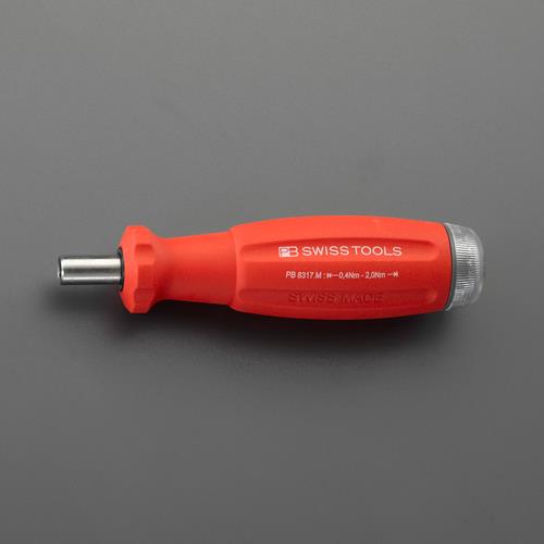 PB SWISS TOOLS(ピービースイスツールズ) 0.4-2.0Nm トルクドライバー(1/4'Hexビット用) PB8317.M0・4-2・0Nm