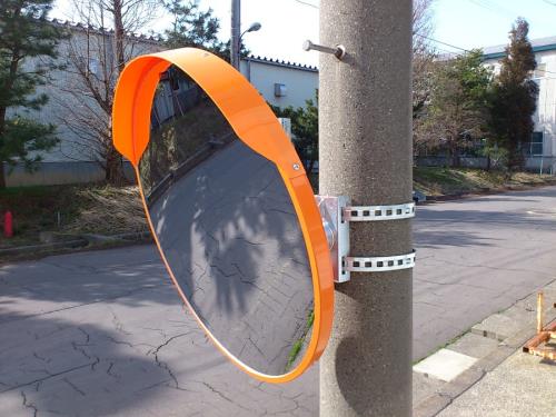 ESCO(エスコ) φ800mm 凸面ミラー(丸型・電柱用/アクリル製) EA724ZY-12