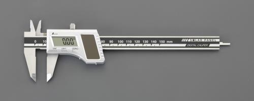 シンワ測定 150mm デジタルノギス(ソーラーパネル付) 19983