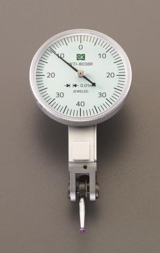 新潟精機 0.8mm/ 0.01/38mm ダイアルインジケーター(ルビー) WTI-8038R