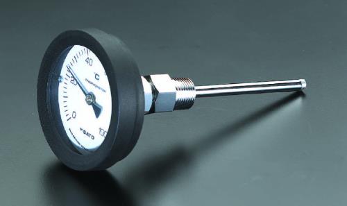 佐藤計量器製作所 0-200℃/100mm バイメタル式温度計 BM-T-75P