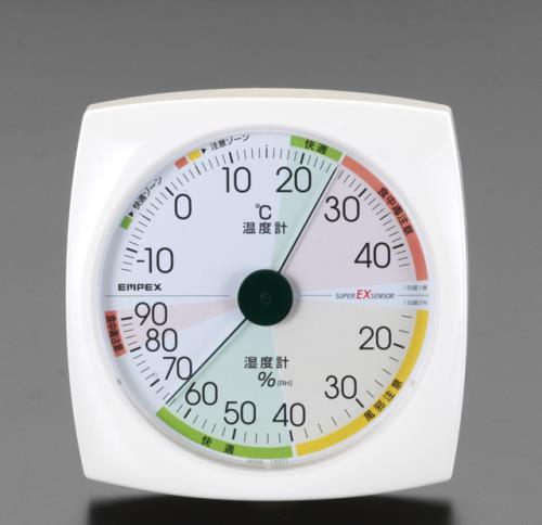 エンペックス気象計(EMPEX) 130mm 温度・湿度計 EX-2811