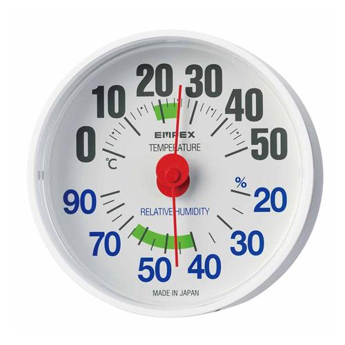 エンペックス気象計(EMPEX) φ 64mm 温度・湿度計 TM-2651
