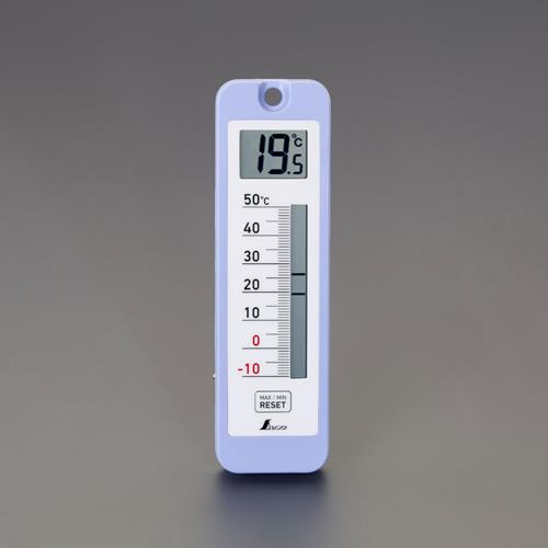 シンワ測定 217x64mm 最高・最低温度計(デジタル) 73043