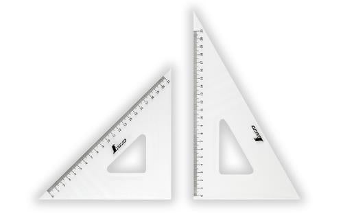 シンワ測定 21cm 三定定規セット(2枚組) 75256