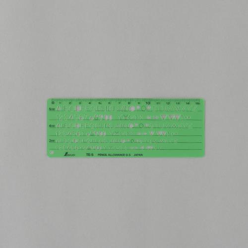シンワ測定 3.0/4.0/5.0mm 英数字・記号定規 66013