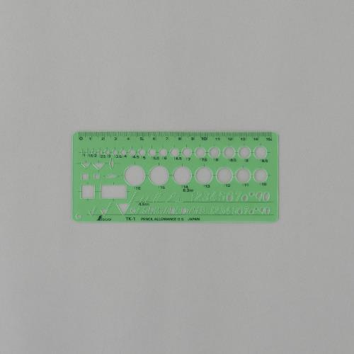 シンワ測定 70x160mm 仕上記号定規 66027