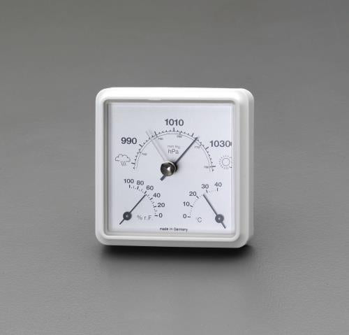 ESCO(エスコ) 85x35x 85mm 気圧・温度・湿度計 EA742BA-21